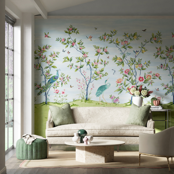 Florence Sky/Meadow/Blossom Wallpaper by Harlequin